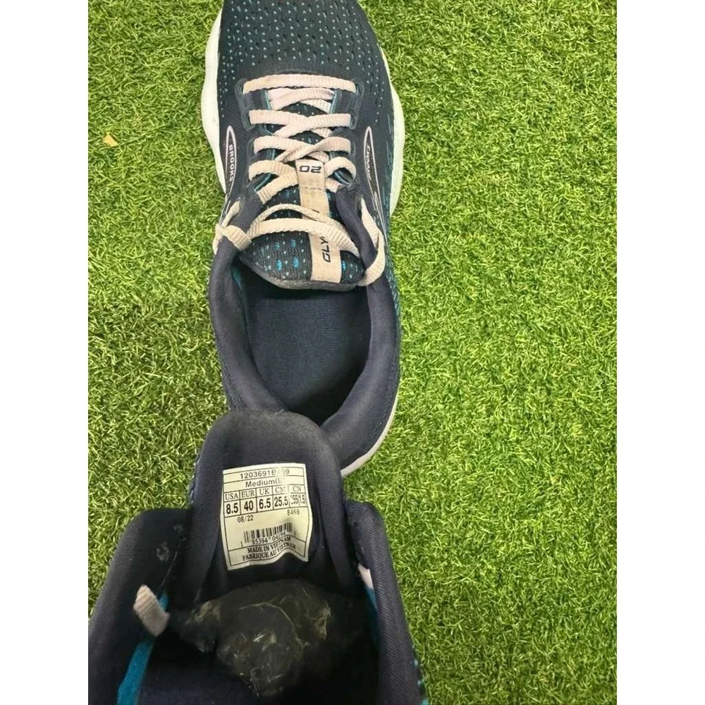 Brooks Glycerin 20 1203691B499 Womens 8.5 B Running‎ Shoes Black Blue Sneakers